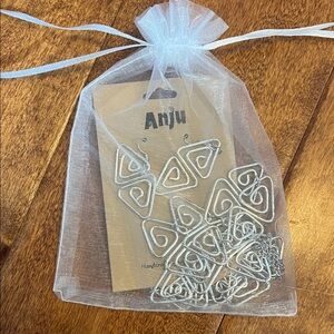 Anju Silver Geometric Earrings